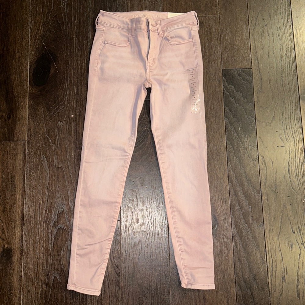American Eagle Hi-Rise Jegging (pink) sz. 4 Regular NWT